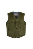 Iconic vest in 500-line velvet