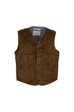 Iconic vest in 500-line velvet